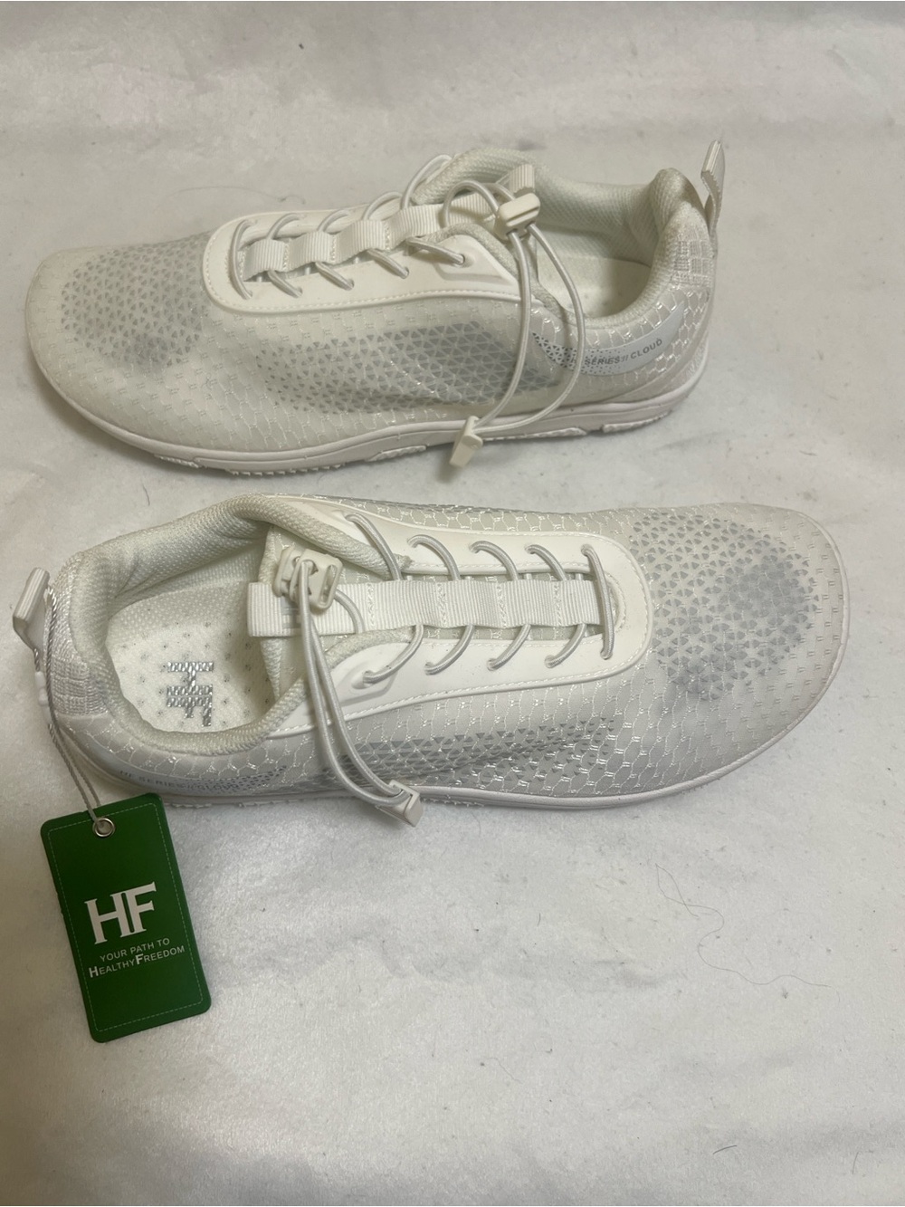 White Women’s Athletic Sneakers - Lightweight Comfort